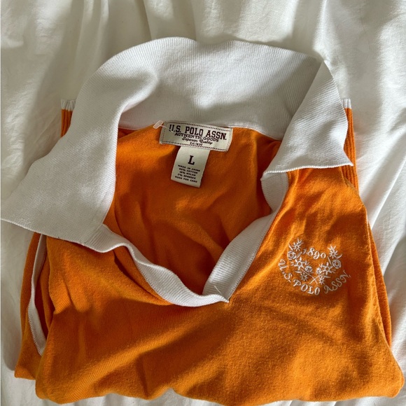 Ralph Lauren vintage orange polo tee - Picture 3 of 4